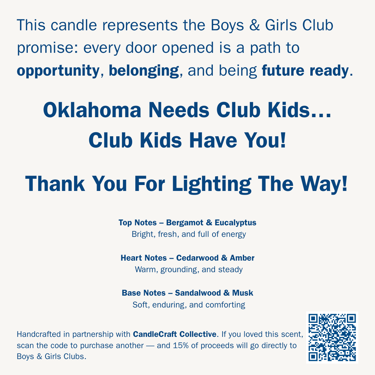 Boys & Girls Clubs - Bright Futures Candle