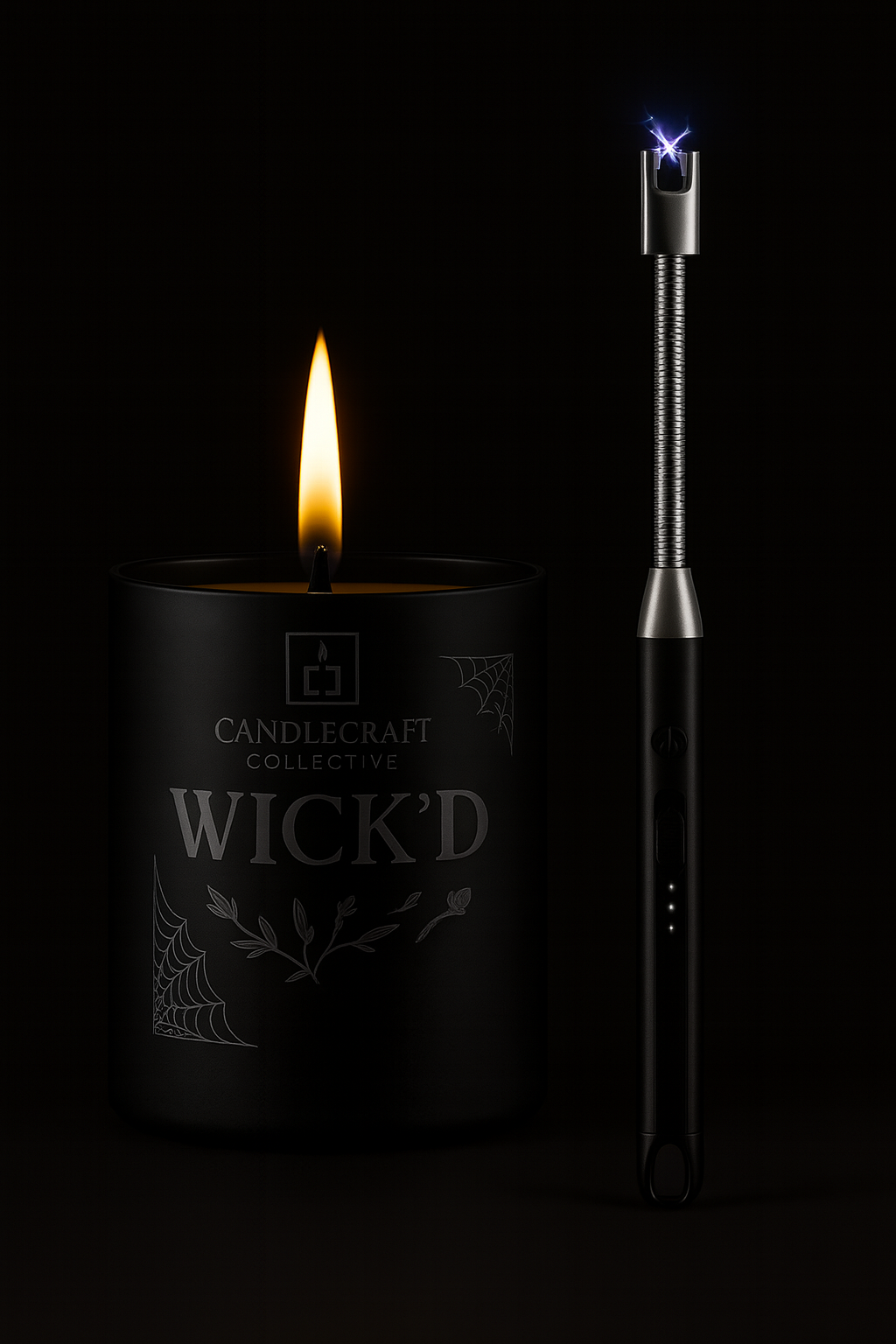 Wick’d – Limited Edition Halloween Candle and Electric Arc Lighter